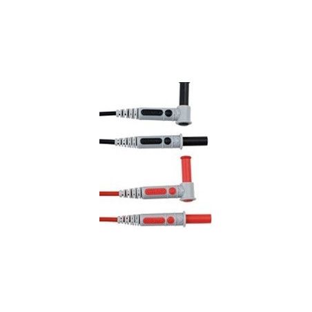 P01295451Z JUEGO 2 Cables PR. ACODADOS 1,5m R+N (Sin PUNTAS)