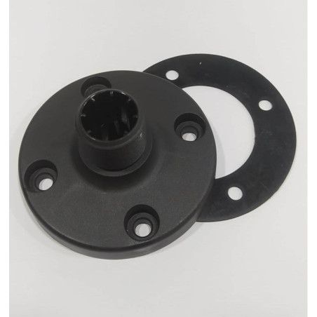 80010 SOPORTE PIE PARA TUBO (balizas) Ø70mm (ext.)