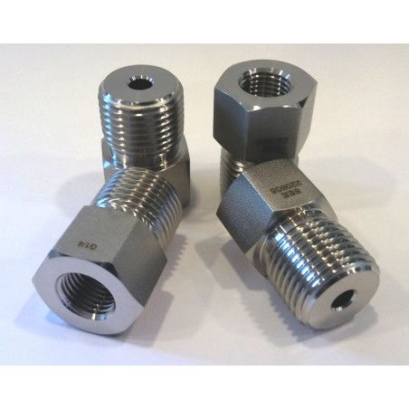 E232050 Adaptador INOX-316 rosca recta G1/4" F a G1/2" M