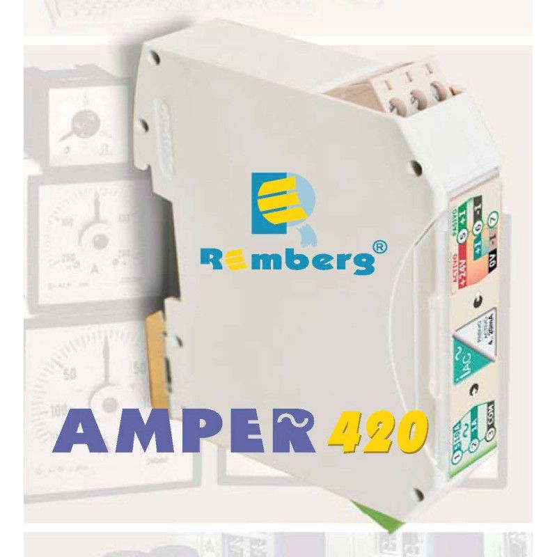 AMPER420 Convertidor de señal entrada 5A / salida 4...20mA