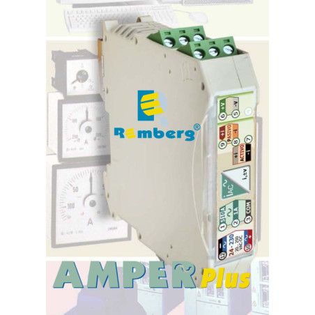 AMPERPlus CONVERTIDOR UNIVERSAL 1-5-10A / mA-V, Alimentación 24/230VACDC