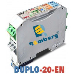 Duplicador/Aislador de señal E: 0-4...20mA / S: 2x0..4/20mA. Alimentación 24VDC