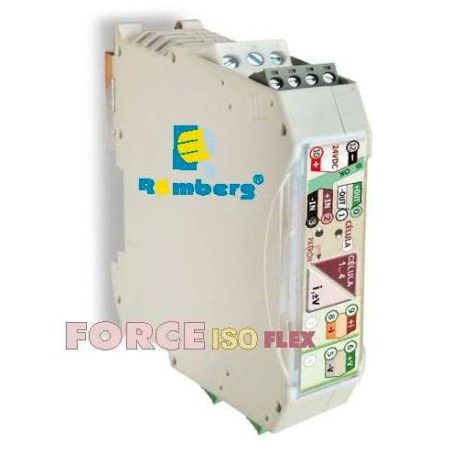FORCE-ISO-Flex Convertidor 1 hasta 4 células de carga / salida mA-V. Multitensión
