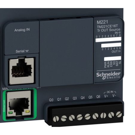 TM221CE16T PLC compacto M221 09ED - 2EA / 07S PNP Ethernet 24VDC