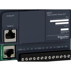TM221CE24R PLC compacto M221 14ED - 2EA / 10S Relé Ethernet 240VAC