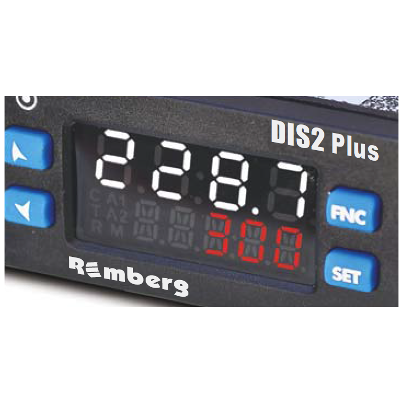 DIS2Plus INDICADOR UNIVERSAL 74x32 Proces./Temp. 2Rel. + SSR 24...230VAC/DC