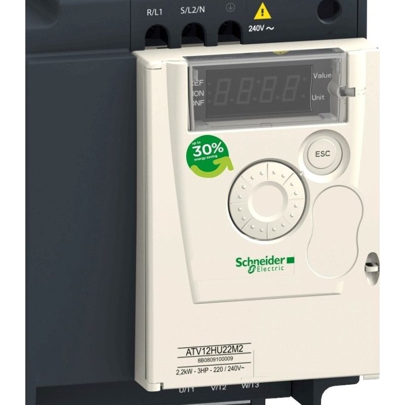 ATV12HU22M2 Variador de frecuencia Altivar 12 2,2KW/3HP 2x230V