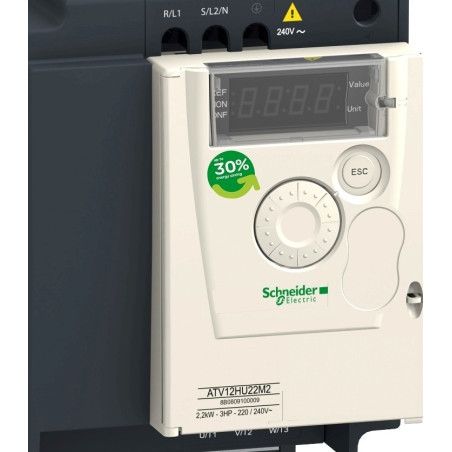 ATV12HU22M2 Variador de frecuencia Altivar 12 2,2KW/3HP 2x230V