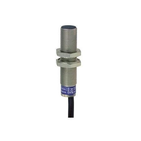 XS612B1NAL2 Detector inductivo M12 con cable 2m. Cabeza enrasada 4mm NPN-NA