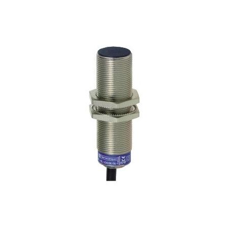 XS618B1PAL2 Detector inductivo M18 con cable 2m. Cabeza enrasada 8mm PNP-NA