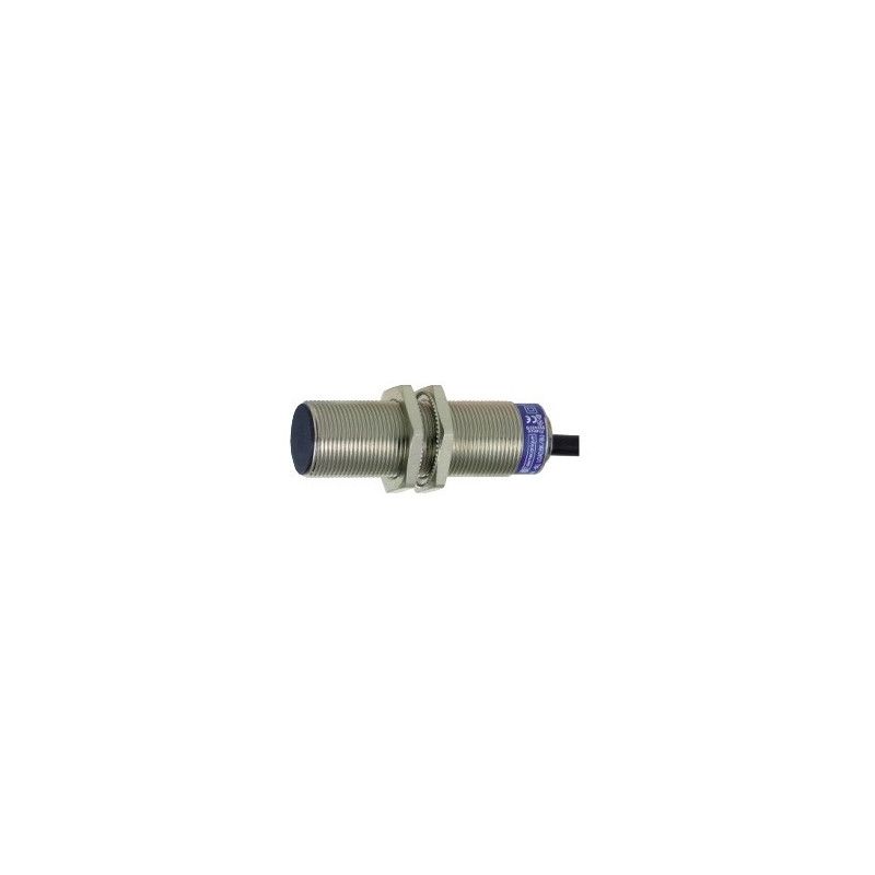 XS618B1PAL2 Detector inductivo M18 con cable 2m. Cabeza enrasada 8mm PNP-NA