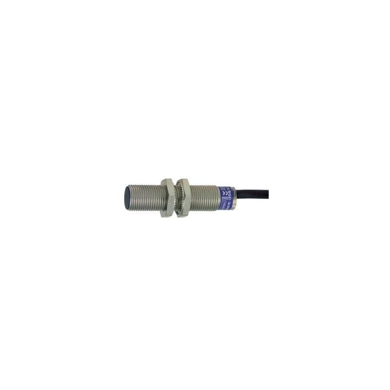 XS612B1NAL2 Detector inductivo M12 con cable 2m. Cabeza enrasada 4mm NPN-NA