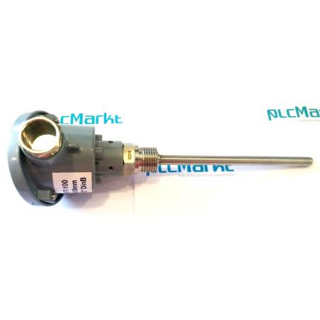 Pt100BD150 Sonda doble Pt100, Ø8x150mm, con conexión en cabezal DIN-B y rosca 1/2"G