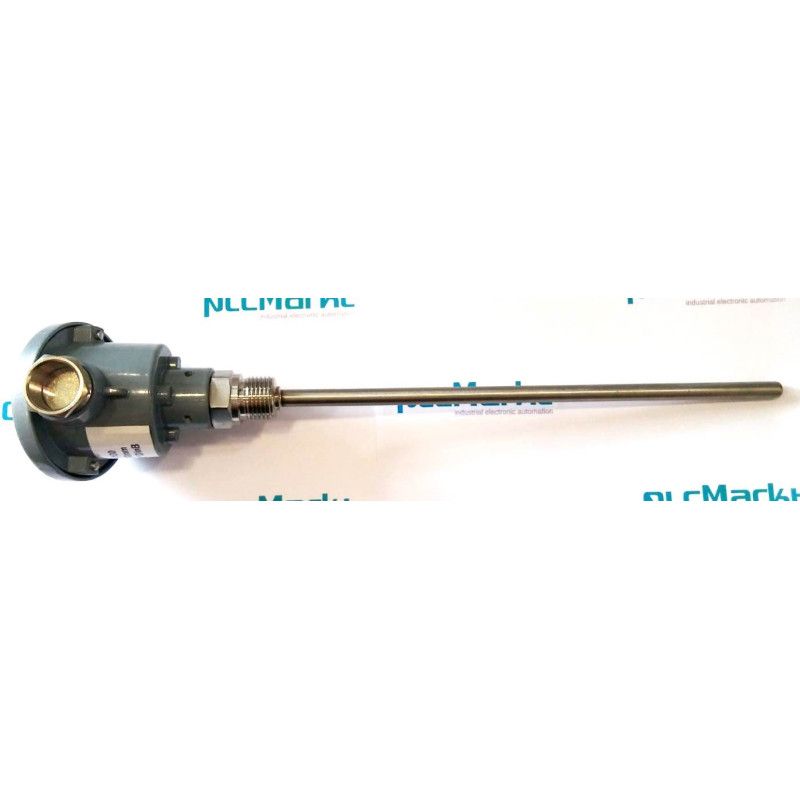 Pt100B250 Sonda Pt100, Ø8x250mm, con conexión en cabezal DIN-B y rosca 1/2"G