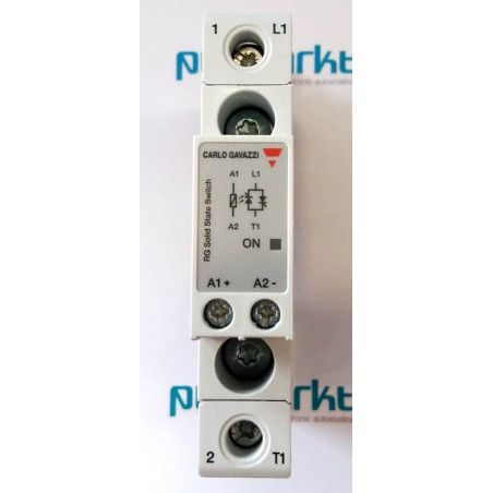 RGC1A23A25KKE SSR Relé estático a carril DIN con disipador 30A AC/AC
