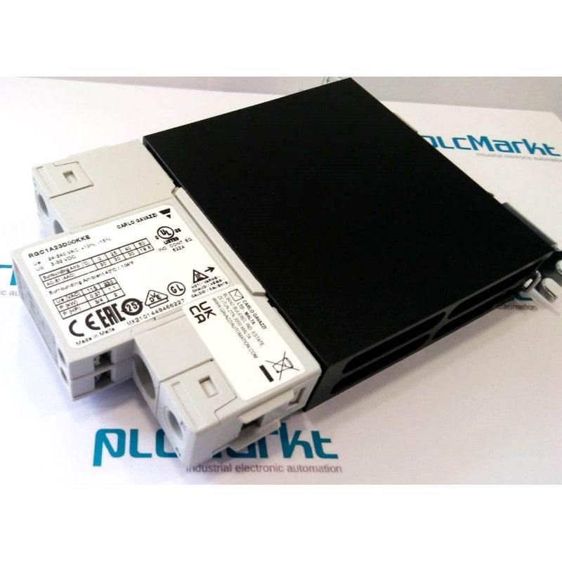 RGC1A23D30KKE SSR Relé estático a carril DIN con disipador 30A DC/AC