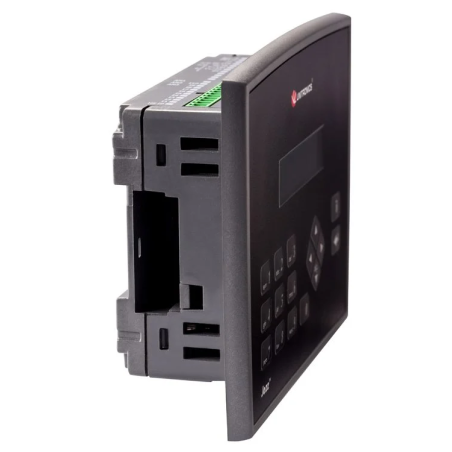 JZ20-J-R31 JAZZ Micro OPLC 16 ED + 2 EA + 2 E duales/11 SD a relé + HMI 2 líneas de texto 24VDC - Puerto USB - IP66
