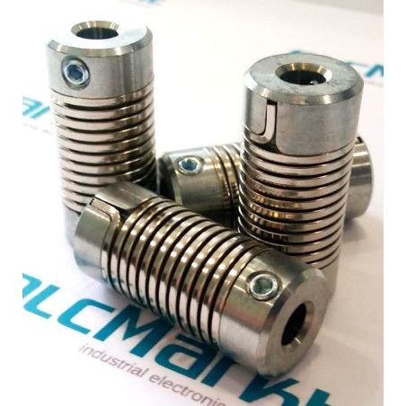 AFKZS163566 Acoplamiento metálico tipo muelle para encoder. Para ejes 6-6mm