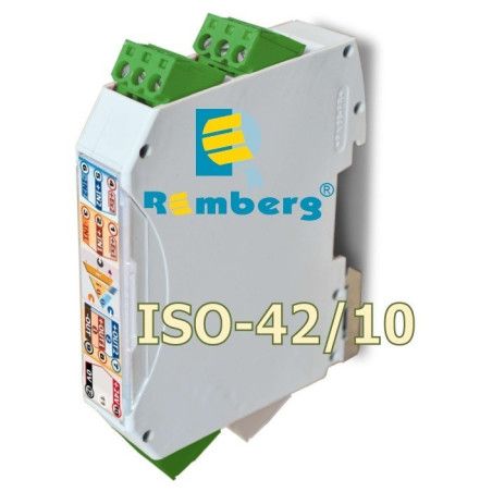 AISLADOR CONVERTIDOR 4...20mA Excita. S:0...10V 24VDC