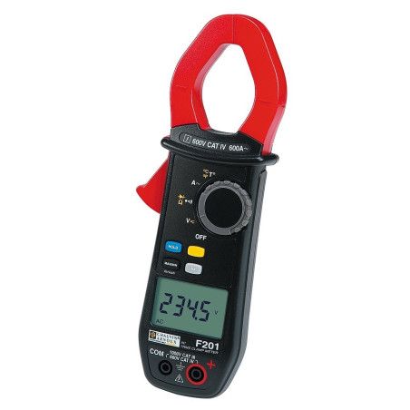 F201 PINZA AMPERIM. Ø34 600A TRMS Aca TruInRush. CATIV 600V