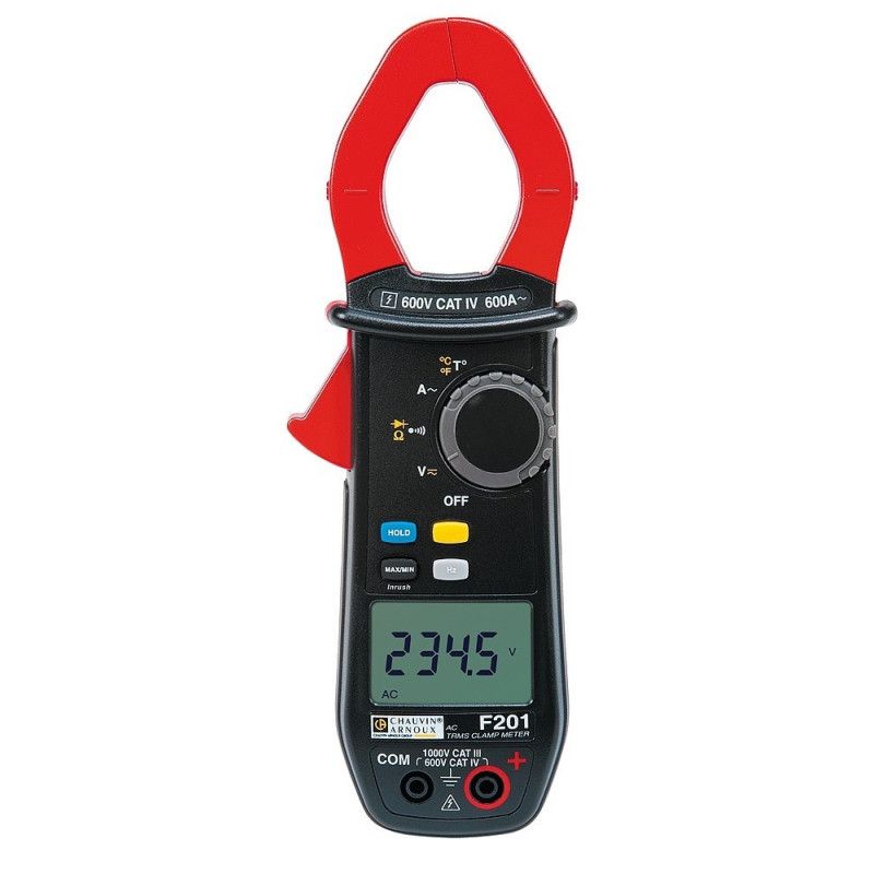 P01120921 F201 PINZA AMPERIMÉTRICA Ø34 600A TRMS Aca TruInRush. CATIV 600V