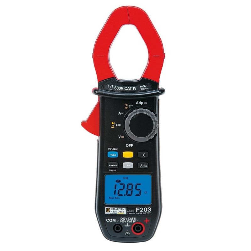 P01120923 F203 PINZA AMPERIMÉTRICA Ø34 600Aca TRMS/Acc TruInRush. CATIV 600V