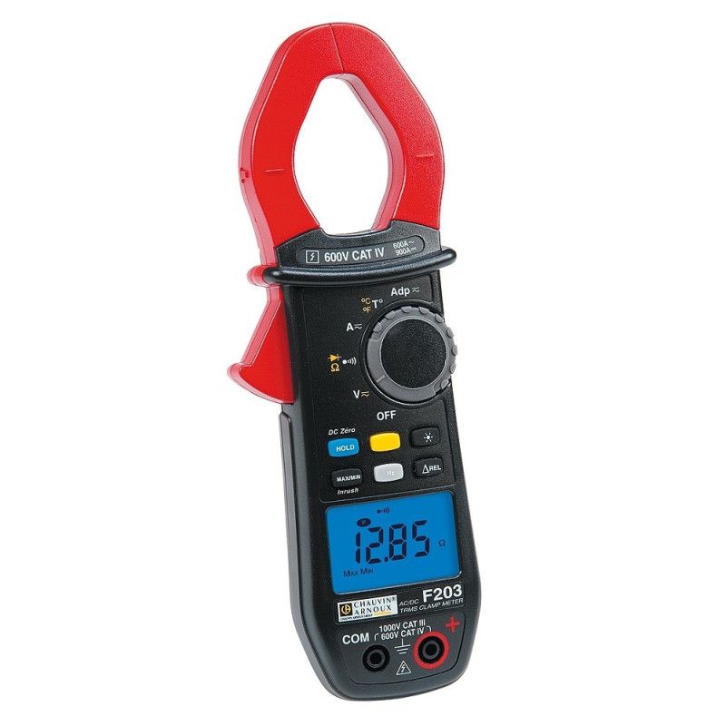 P01120923 F203 PINZA AMPERIMÉTRICA Ø34 600Aca TRMS/Acc TruInRush. CATIV 600V