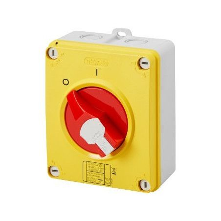 INTERRUPTOR ROTATIVO Caja Aislante 32A 3P EMERGENCIA