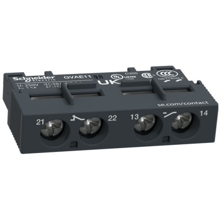 GVAE11 Contacto auxiliar frontal para GV2ME (1NO+1NC)