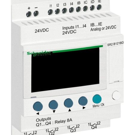 SR2B121BD Relé programable Zelio Logic 8 ED/4 SD a relé  24VDC