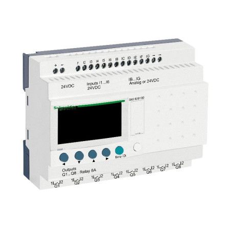 SR2B201BD Relé programable Zelio Logic 12 ED/8 SD a relé  24VDC