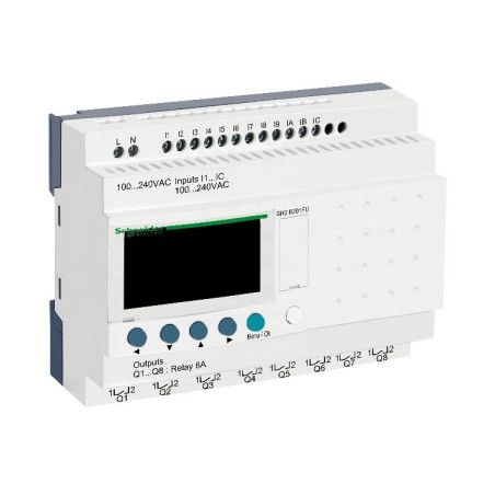 SR2B201FU Relé programable Zelio Logic 12 ED/8 SD a relé  230VAC