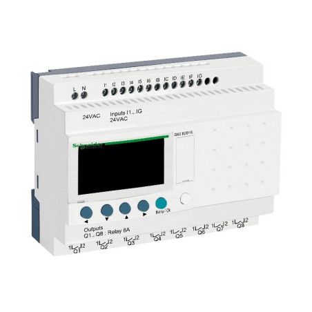 Relé programable Zelio Logic 12 ED/8 SD a relé  24VAC