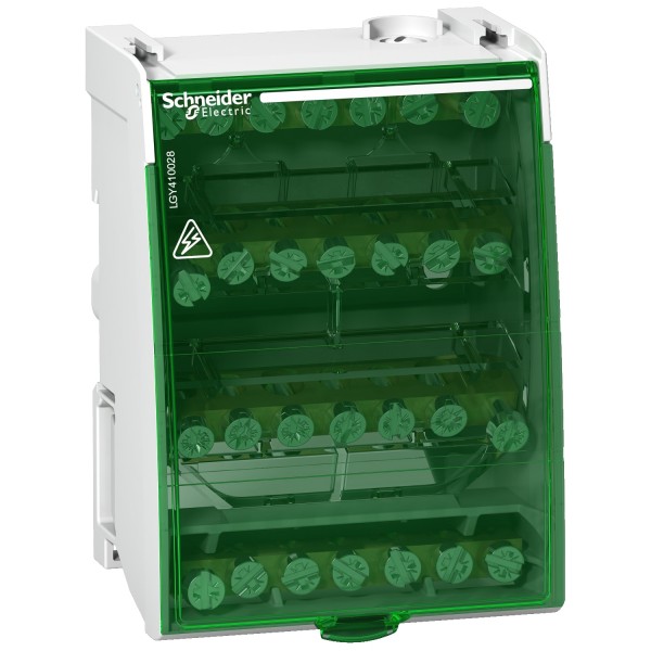 REPARTIDOR MODULAR 4P, 7-CONX. 100A (28 conex.)