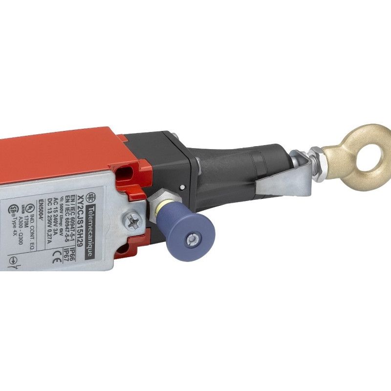 XY2CJS17 PARO EMERGENCIA P/CABLE 1NC+1NC hasta 20m (recto)